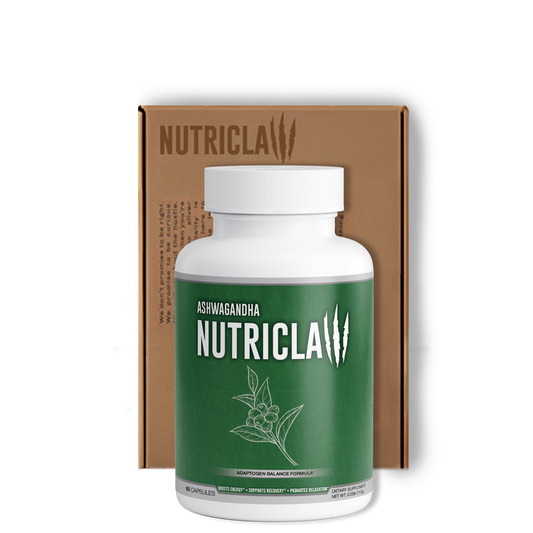 NutriClaw Ashwagandha Capsules – Natural Stress Relief, Anxiety Support, and Energy Boosting Supplement