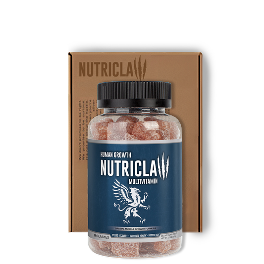 NutriClaw Human Growth Multivitamin Supplement Facts with Essential Vitamins and Minerals for Daily Health Support