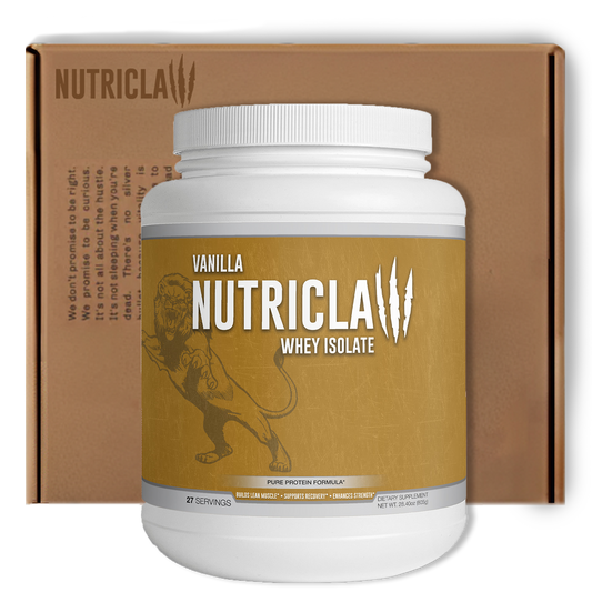 Nutriclaw Vanilla Whey Isolate – Premium Protein Powder for Muscle Growth & Recovery