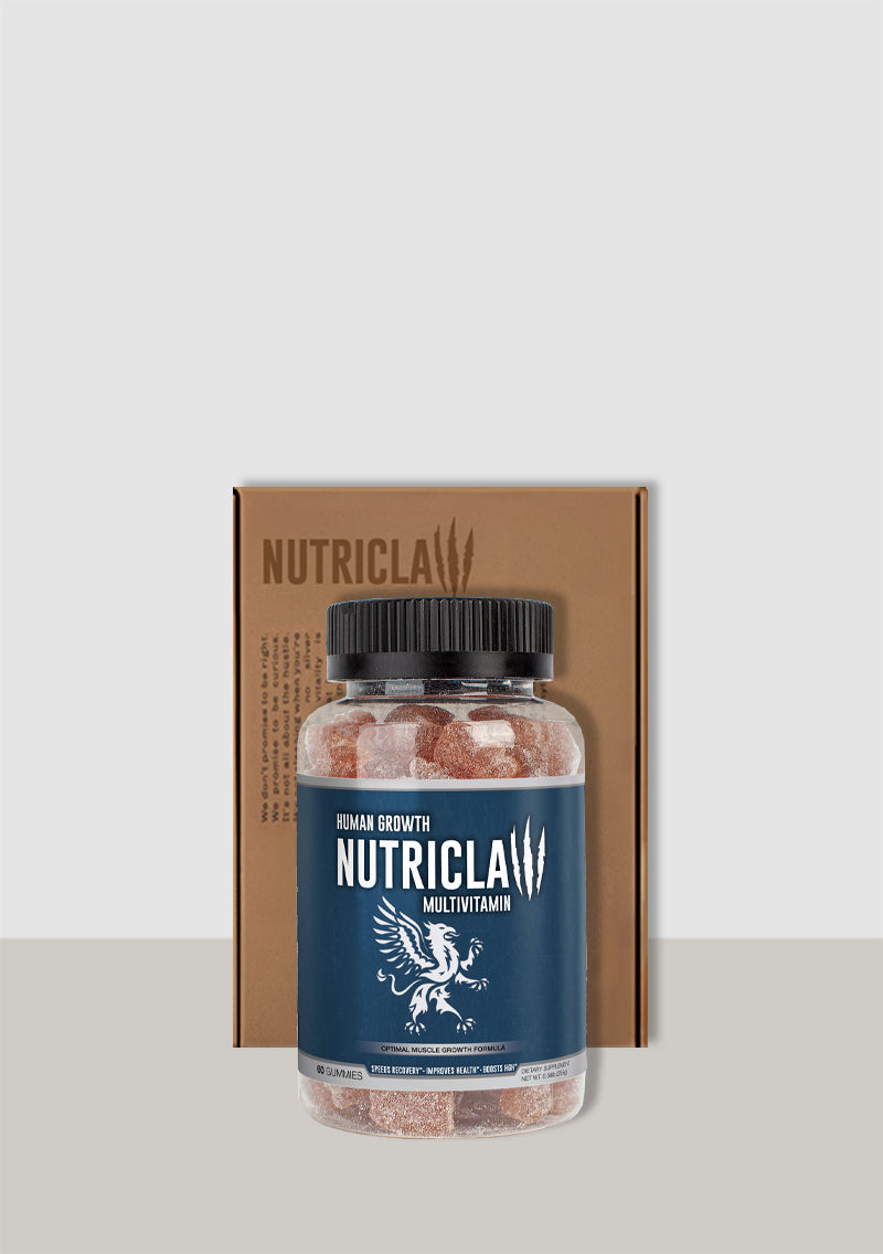 NutriClaw Human Growth Multivitamin Supplement Facts with Essential Vitamins and Minerals for Daily Health Support