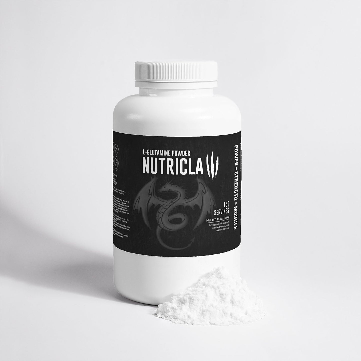 NutriClaw l glutamine powder 150 servings amino acid supplement for fitness