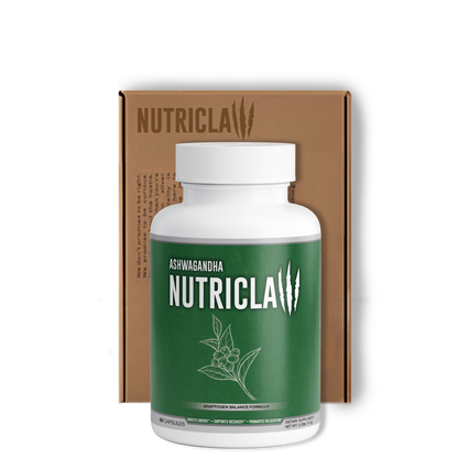 NutriClaw Ashwagandha Capsules – Natural Stress Relief, Anxiety Support, and Energy Boosting Supplement