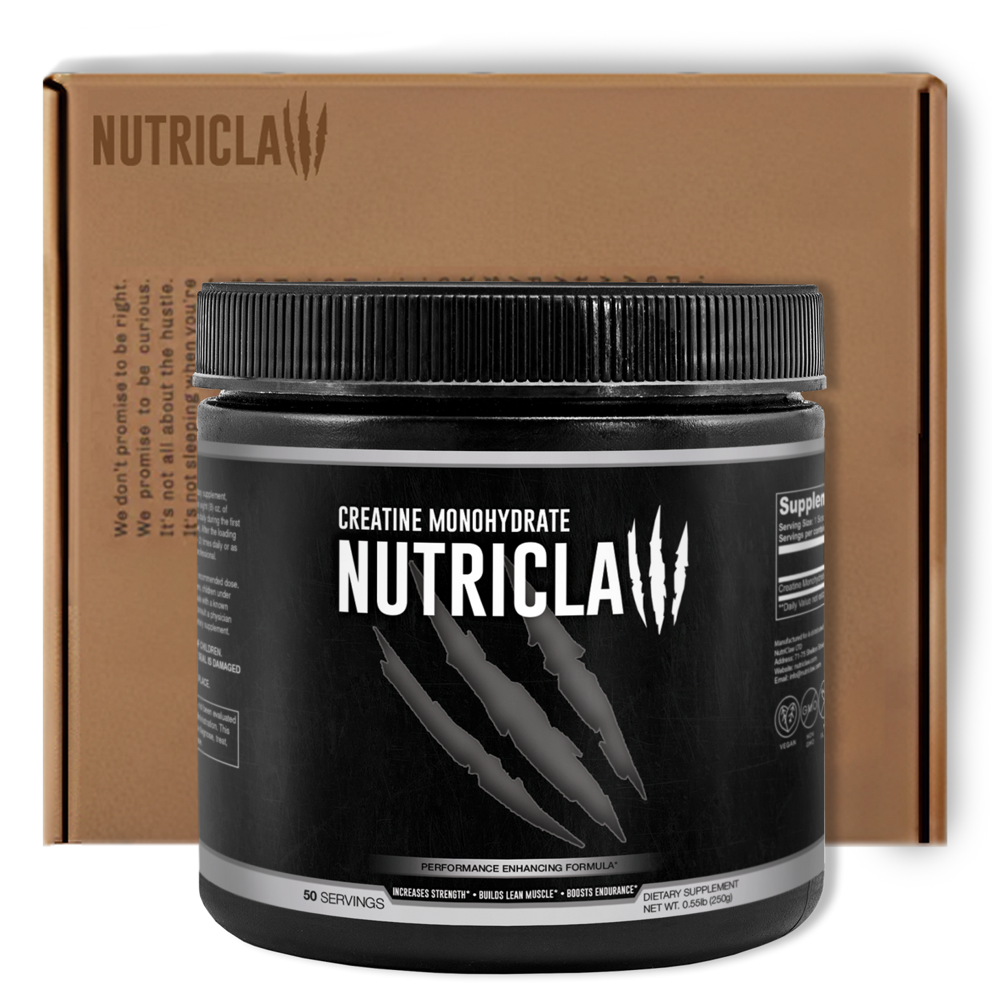 NutriClaw Creatine Monohydrate Powder – Premium Micronized Creatine for Strength, Muscle Growth, and Workout Performance.