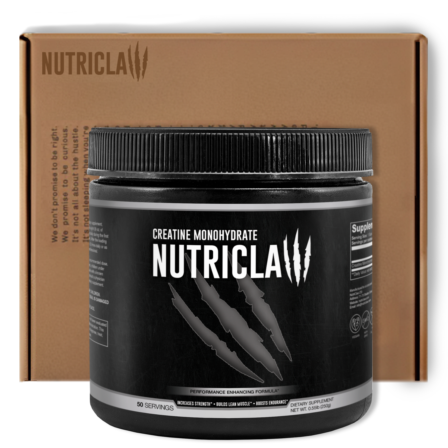NutriClaw Creatine Monohydrate Powder – Premium Micronized Creatine for Strength, Muscle Growth, and Workout Performance.
