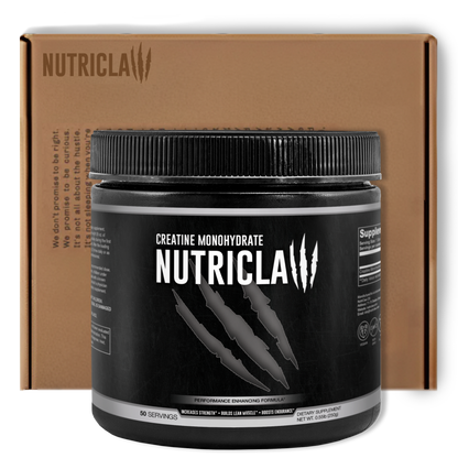 NutriClaw Creatine Monohydrate Powder – Premium Micronized Creatine for Strength, Muscle Growth, and Workout Performance.