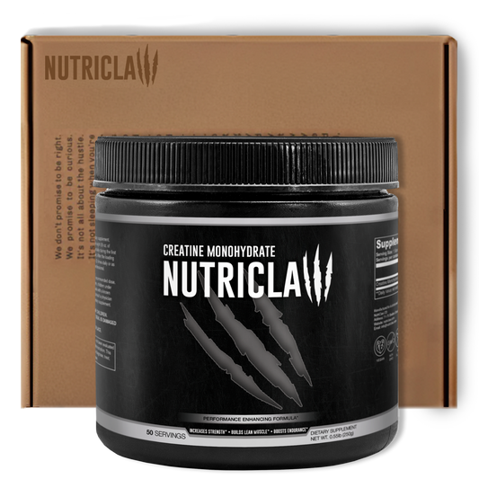 NutriClaw Creatine Monohydrate Powder – Premium Micronized Creatine for Strength, Muscle Growth, and Workout Performance.