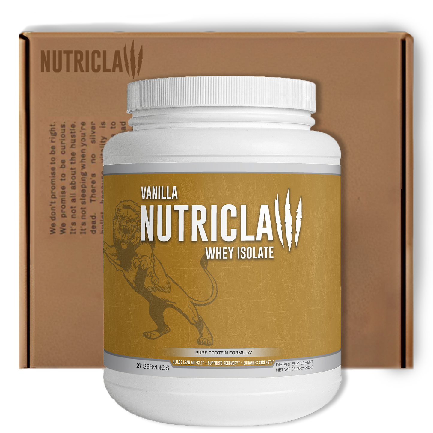 Nutriclaw Vanilla Whey Isolate – Premium Protein Powder for Muscle Growth & Recovery