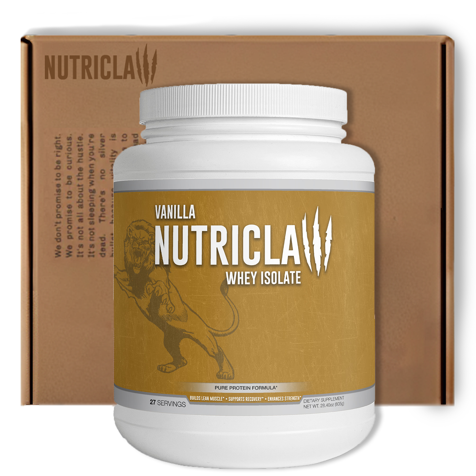 Nutriclaw Vanilla Whey Isolate – Premium Protein Powder for Muscle Growth & Recovery