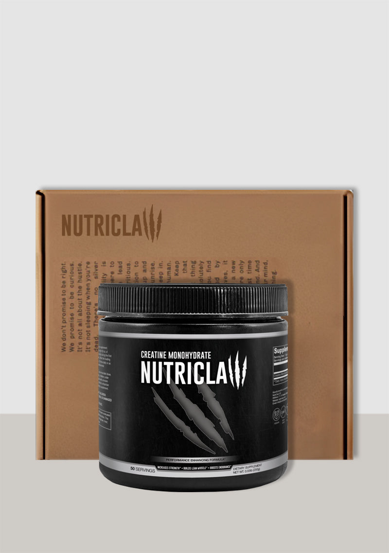 NutriClaw Creatine Monohydrate Powder – Premium Micronized Creatine for Strength, Muscle Growth, and Workout Performance.