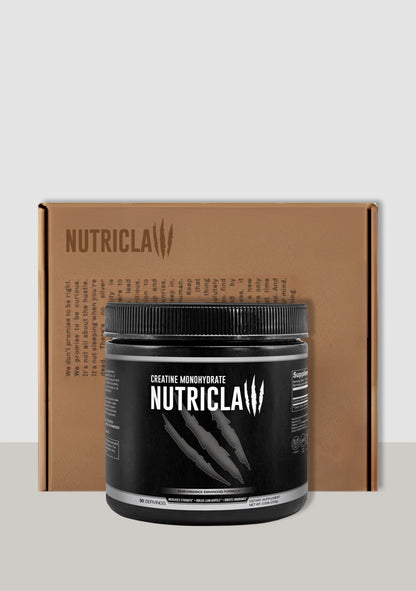 NutriClaw Creatine Monohydrate Powder – Premium Micronized Creatine for Strength, Muscle Growth, and Workout Performance.