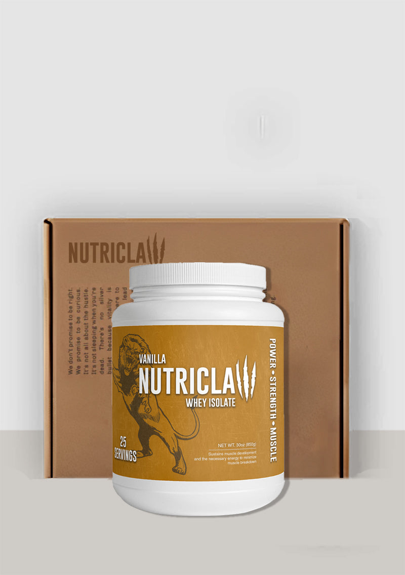 Nutriclaw Vanilla Whey Isolate – Premium Protein Powder for Muscle Growth & Recovery