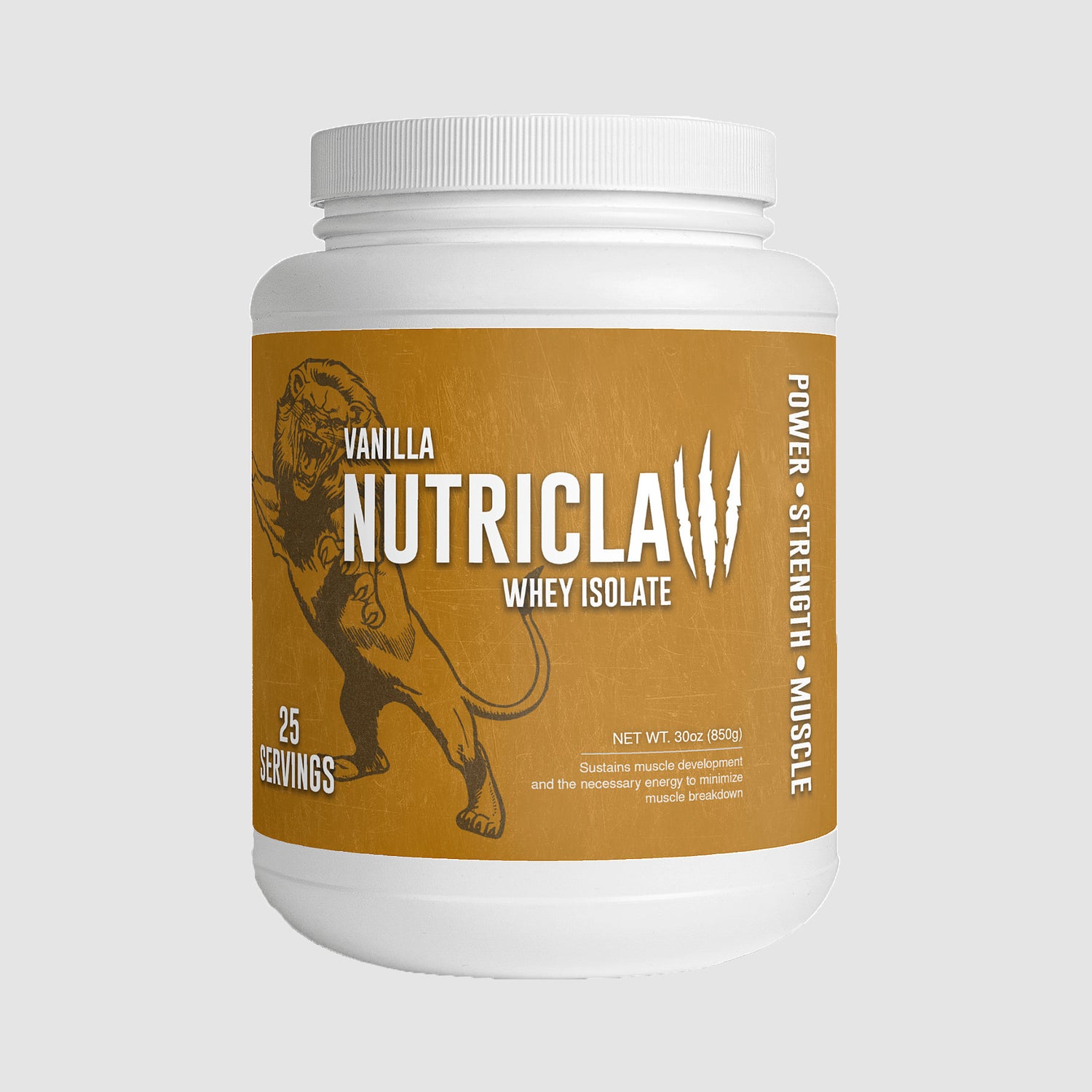 High-Quality Nutriclaw Vanilla Whey Isolate – Low Carb, Fast Absorbing Protein