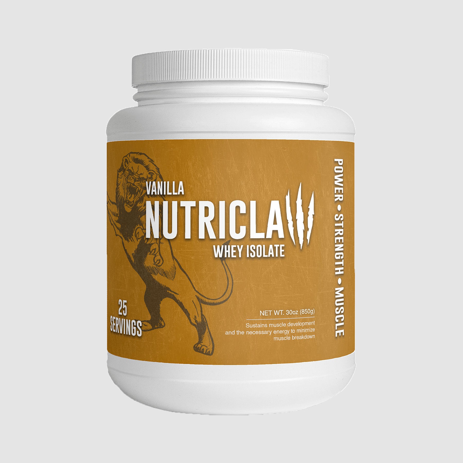 High-Quality Nutriclaw Vanilla Whey Isolate – Low Carb, Fast Absorbing Protein