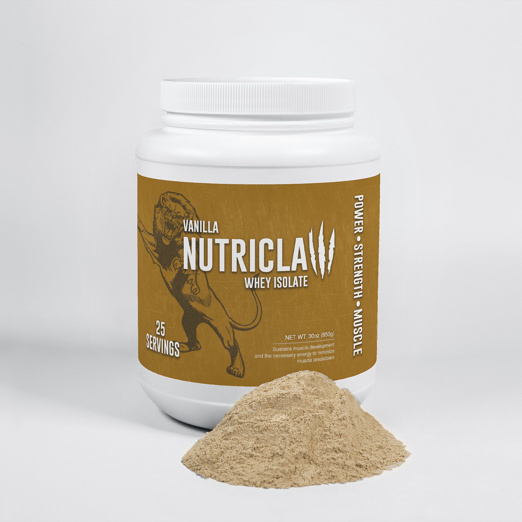 Nutriclaw Vanilla Whey Isolate Protein Powder – Smooth & Delicious Vanilla Flavor