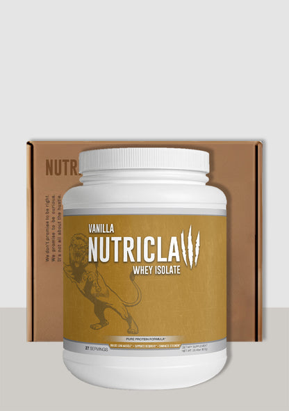 Nutriclaw Vanilla Whey Isolate – Premium Protein Powder for Muscle Growth & Recovery